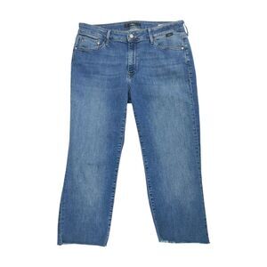 Mavi Jeans Women Emma Sz. 32 Boyfriend Slim Stretch (Modified Hem Cut Raw READ)